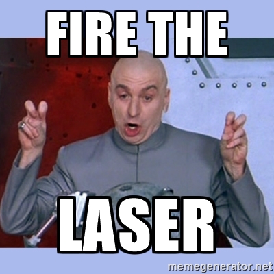 Big and small laser training class